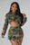 Fashion Commander Crop Camo Jacket