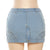 Chris Cross Denim Skirt