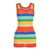 Rainbow Jue Knitted Dress