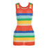 Rainbow Jue Knitted Dress