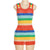 Rainbow Jue Knitted Dress