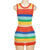 Rainbow Jue Knitted Dress